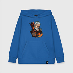 Толстовка детская хлопковая Ведьмак, цвет: синий