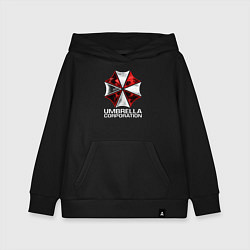 Толстовка детская хлопковая UMBRELLA CORP, цвет: черный