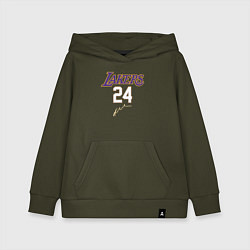 Толстовка детская хлопковая LA LAKERS, цвет: хаки