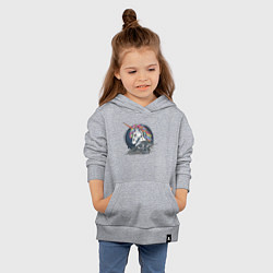 Толстовка детская хлопковая Единорог Rock, цвет: меланж — фото 2