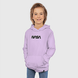 Толстовка детская хлопковая NASA, цвет: лаванда — фото 2