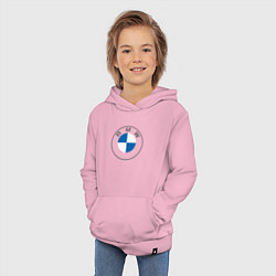 Толстовка детская хлопковая BMW LOGO 2020, цвет: светло-розовый — фото 2