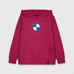 Толстовка детская хлопковая BMW LOGO 2020, цвет: маджента
