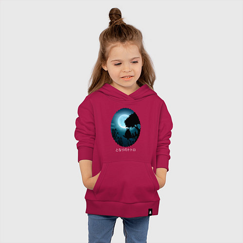 Детская толстовка-худи Мой сосед Тоторо / Маджента – фото 4