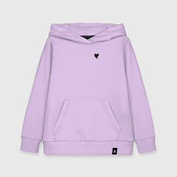 Толстовка детская хлопковая СЕРДЕЧКО, цвет: лаванда