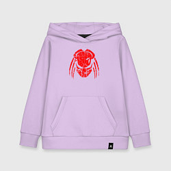 Толстовка детская хлопковая PREDATOR, цвет: лаванда
