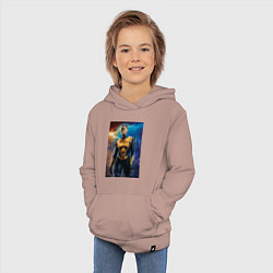 Толстовка детская хлопковая Thunder, цвет: пыльно-розовый — фото 2