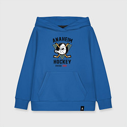 Толстовка детская хлопковая ANAHEIM DUCKS, цвет: синий