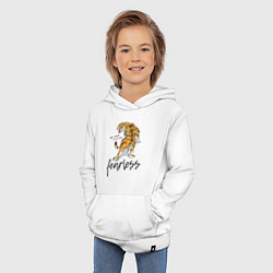 Толстовка детская хлопковая You Cant Beat Me, цвет: белый — фото 2