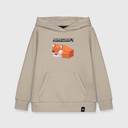 Толстовка детская хлопковая MINERCRAFT, цвет: миндальный
