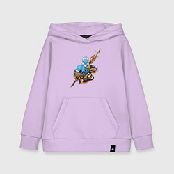 Толстовка детская хлопковая Phantom lancer art, цвет: лаванда