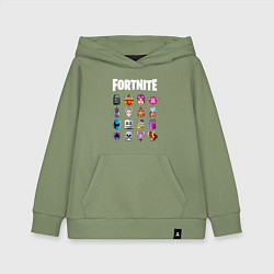 Толстовка детская хлопковая FORTNITE, цвет: авокадо