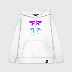 Толстовка детская хлопковая ЦИКАДЫ LOOK FOR THE LIGHT, цвет: белый