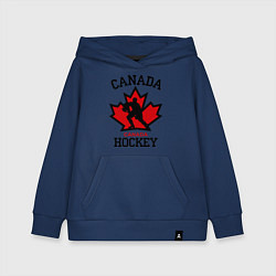 Толстовка детская хлопковая Canada Hockey, цвет: тёмно-синий