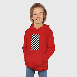 Толстовка детская хлопковая Шахматный пол, цвет: красный — фото 2