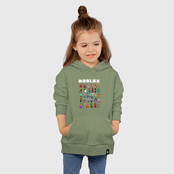 Толстовка детская хлопковая ROBLOX PIGGY, цвет: авокадо — фото 2