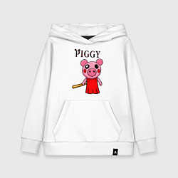 Толстовка детская хлопковая ROBLOX PIGGY, цвет: белый