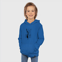 Толстовка детская хлопковая Polygonal deer, цвет: синий — фото 2