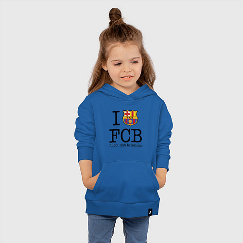 Детская толстовка-худи Barcelona FC / Синий – фото 4