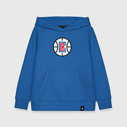 Толстовка детская хлопковая Los Angeles Clippers, цвет: синий