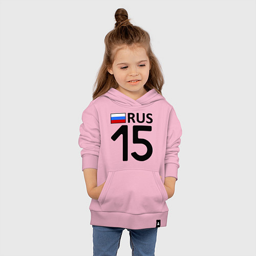 Детская толстовка-худи RUS 15 / Светло-розовый – фото 4