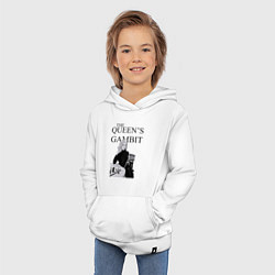 Толстовка детская хлопковая The queens gambit, цвет: белый — фото 2