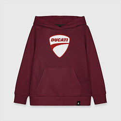 Детская толстовка-худи Ducati Logo Дукати Лого Z