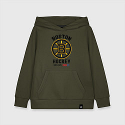 Толстовка детская хлопковая BOSTON BRUINS NHL, цвет: хаки