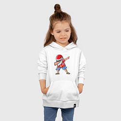 Толстовка детская хлопковая Santa Dab, цвет: белый — фото 2