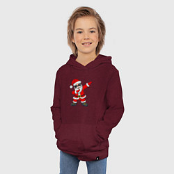 Толстовка детская хлопковая Dabing Santa, цвет: меланж-бордовый — фото 2