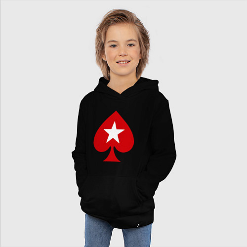 Детская толстовка-худи Покер Пики Poker Stars / Черный – фото 3