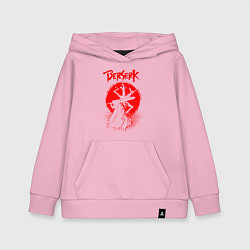 Толстовка детская хлопковая BERSERK, цвет: светло-розовый