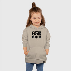 Толстовка детская хлопковая Регион 65 Сахалин, цвет: миндальный — фото 2