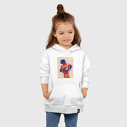 Толстовка детская хлопковая Акира, цвет: белый — фото 2