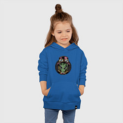 Толстовка детская хлопковая Стимпанковый пришелец, цвет: синий — фото 2