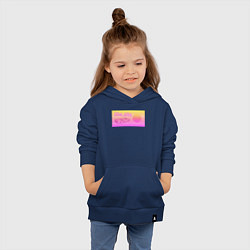 Толстовка детская хлопковая Закатный Vice City, цвет: тёмно-синий — фото 2