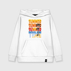 Толстовка детская хлопковая SUMMER TIME, цвет: белый