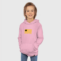 Толстовка детская хлопковая Wu-Tang Flag, цвет: светло-розовый — фото 2