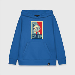 Толстовка детская хлопковая Crisp, цвет: синий