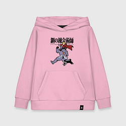 Толстовка детская хлопковая Стальные алхимики Элрик собака, цвет: светло-розовый