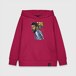 Толстовка детская хлопковая Lionel Messi Barcelona Argentina Striker, цвет: маджента