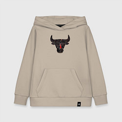 Толстовка детская хлопковая Bulls - Jordan, цвет: миндальный