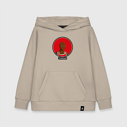 Толстовка детская хлопковая Retro Jordan, цвет: миндальный