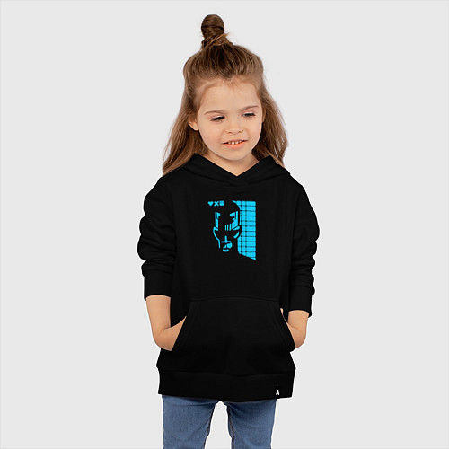 Детская толстовка-худи Love Death And Robots Zima Blue / Черный – фото 4