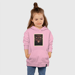 Толстовка детская хлопковая Концерт NIN, цвет: светло-розовый — фото 2