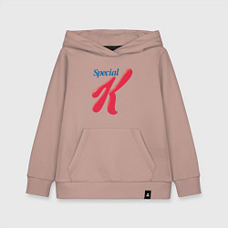Толстовка детская хлопковая Special k merch Essential, цвет: пыльно-розовый