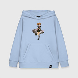 Толстовка детская хлопковая ТАНКИСТКА, цвет: мягкое небо
