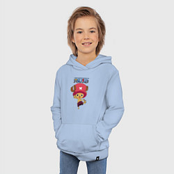 Толстовка детская хлопковая Тони Тони Чоппер One Piece, цвет: мягкое небо — фото 2