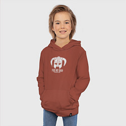 Толстовка детская хлопковая Fus Ro Dah!! Skyrim, цвет: кирпичный — фото 2