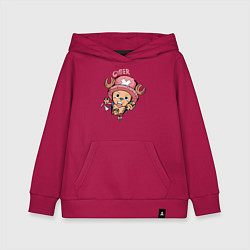 Толстовка детская хлопковая Тони Тони Чоппер One Piece, цвет: маджента